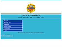 Tablet Screenshot of coopsmicrocreamery.com